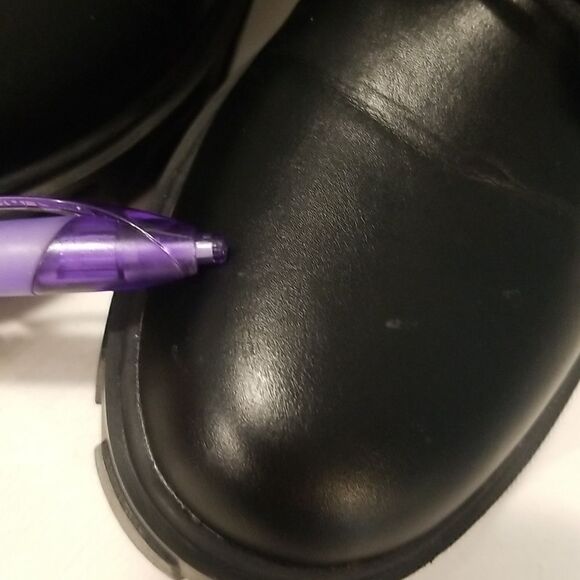 RAID Chunky Heel Goth Platform Biker Boots Size 6/39 GC - Picture 14 of 14